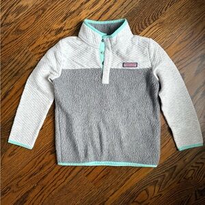 Vineyard Vines Gray and Teal Kids Sweatshirt